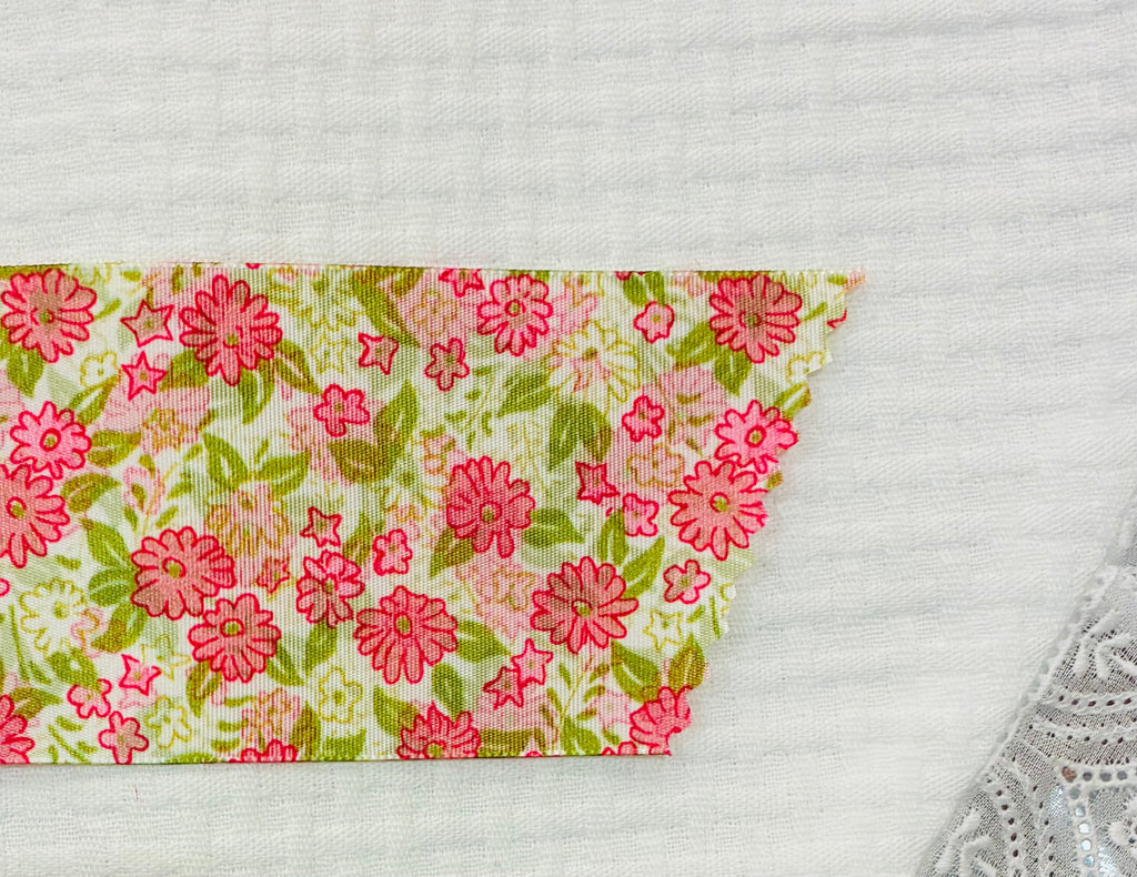 Lazo maxi liberty rojo flor mini