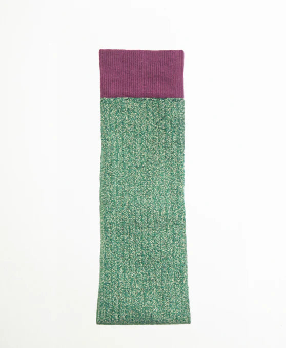 Calcetin purpurina verde