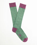 Calcetin purpurina verde