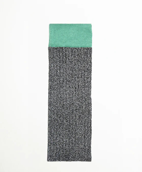 Calcetín purpurina negro