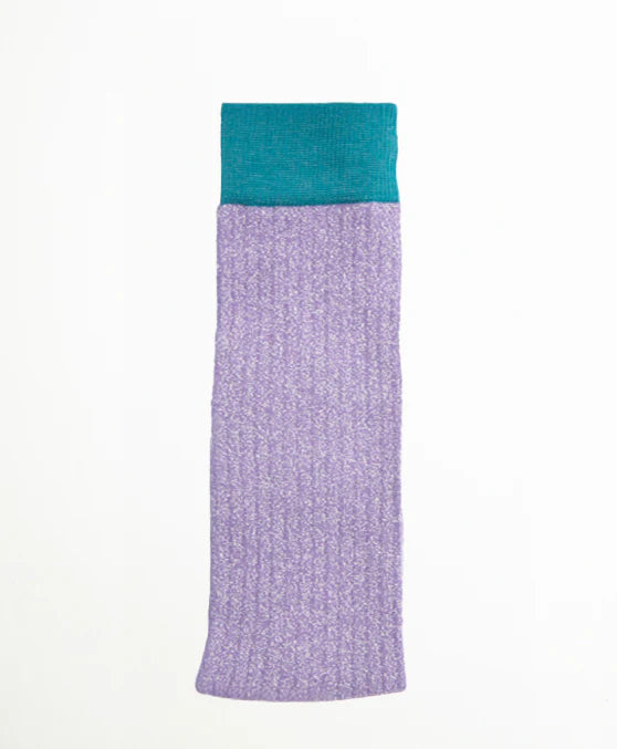 Calcetin purpurina morado