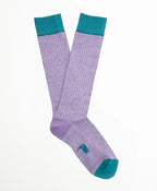 Calcetin purpurina morado