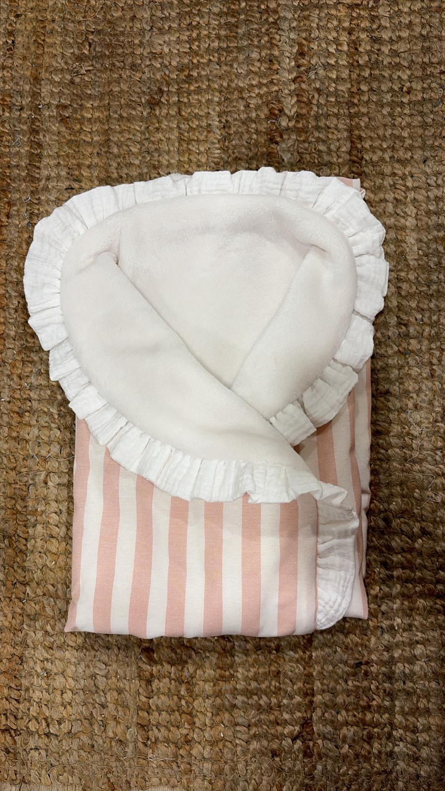 ARRULLO RAYAS ROSA Y BLANCO